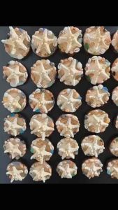 Beach Starfish Fridge Magnets – Wood Slice Coastal Decor with Seashells