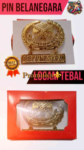 pin logam tebal belanegara premium smp sma penggalang penegak