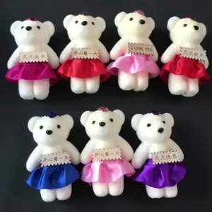 🔥ReadyStockIn🇲🇾 | Mini Teddy Bear Surprise Gift Wedding Teacher Plush Stuff Soft Toy Bouquet Flower 花束小熊公仔娃娃