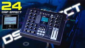 Bàn trộn âm thanh Mixer MTMax B12 - 4 kênh (3 mono 1 stereo) - Có hiệu ứng âm thanh như sound card - 24 hiệu ứng vang số DSP có thể hiệu chỉnh sâu - Có Bluetooth tích hợp nguồn 48V - Kết nối máy tính điện thoại thu âm livestream