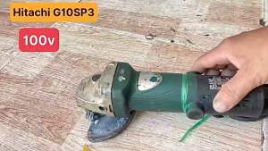 Máy mài góc Hitachi hàng bãi xài điện 100 volt đá 100mm