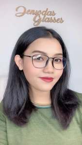 Kacamata Lentur Kotak (Anti Radiasi Photocromic Blueray Bluecromic) Normal Minus Silinder DG2225