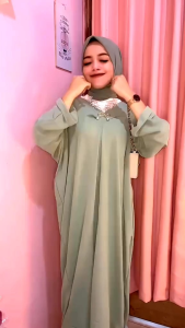 Promo Diskon 50% Dress Kaftan Crinkle Airflow Premium