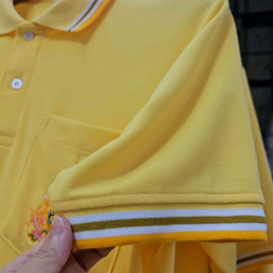 พร้อมส่ง เสื้อโปโล เสื้อเหลือง เสื้อปักโลโก้ เสื้อผ้าจูติ TK ใส่สบายไม่ร้อน