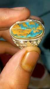 Piring Persi Lawasan Unik Antik Dimensi 20x10x6mm & Alat Makan Ring Alpaka No.7