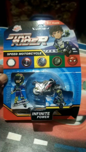 Mainan Motoran Mini Spinggo Motif Warna Metalic