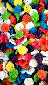 ข้าวแต๋นน้ำแตงโมคละสีเรนโบว์