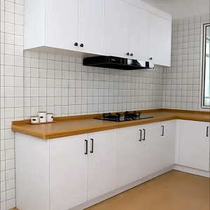 Stiker Dapur Wallpaper Kitchen Set Dapur Marmer Glossy Anti Air Minyak & Panas