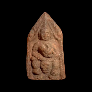 ขุนแผนโหงพราย หลวงพ่อกวย วัดโฆสิตาราม เนื้อดิน สภาพเดิม สวยมากมีหน้ามีตา #4176