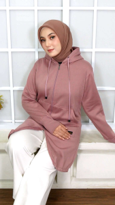 Cassandraasri Zyva Jaket Hijab - Outer Panjang Adem & Stylish untuk Muslimah Aktif