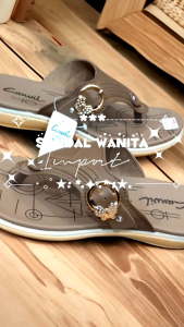 Sandal jepit wanita bahan sintetis merk carvil size 37-40