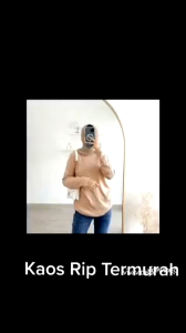 Baju Kaos Rib Lengan Panjang Terbaru & Baju Rajut Wanita Kekinian Viral Dengan Model Yg Simpel