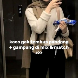 Fashion Terbaru Kaos Rib Premium Baju Rajut Lengan Panjang Dengan Model Kekinian Bahan Nyaman