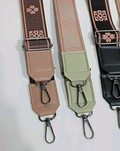 4cm Tali Tas Selempang Wanita Setot Acc Hitam Motif BG