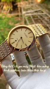 Đồng Hồ Nam C.T.Z 2kim size 41mm có lịchmáy pin Nhật kính sapphire chống xước dây thép không rỉ