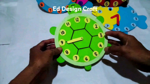 Prakarya Jam Mainan Dari Kardus Karakter Lucu