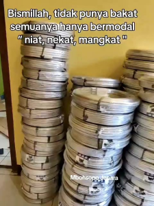 Kawat Alumunium Kawat Bonsai Putih Ukuran 35 mm 1 Roll