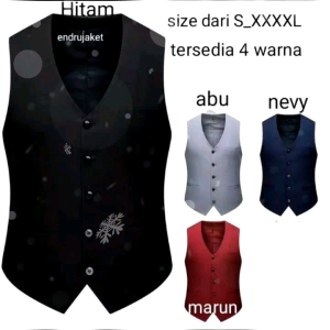 Rompi Daleman Jas Pria Dewasa & Rompi Blazzer Bahan Katun Ripstop