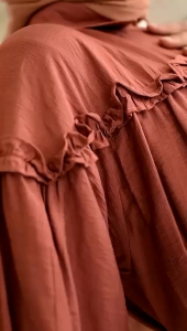 Gamis Kekinian Midi dress Gamis Wanita Hijab Pakaian Gamis Busui