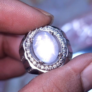 Batu natural light blue sapphire star ceylon safir srilanka no treatment BODY GLASS