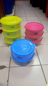 2/3/4 Mangkuk Tingkat/ Bekas Serbaguna/ Bekas Plastik/ Multipurpose Plastic Round Container 2/3/4 Layer Food Insulation