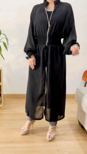 ECLAIRE 015 Long Outer Cardigan: Gaya Desain Kasual Korea yang Keren