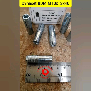 (5 pcs) Dynaset M10 / Dinaset 10mm / Drop In Anchor M10