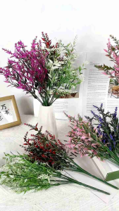 Bunga Artificial Bunga Lavender / Bunga Rumput Lavender Artifisial Dekor Backrops Photobooth Buket Wedding