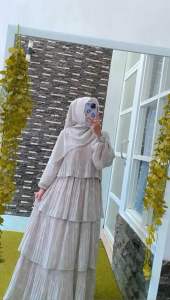 VISMIS SET GAMIS DAN JILBAB PASTEL CANTIK