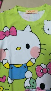 34-40kg Thun lạnh loại 1 bao đẹp! mẫu ngố lửng thun lạnh cho bé gái in 2 mặt áo thun đẹp mềm mịn mát bao bền giặt máy không xù 100