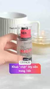 Xịt khóa nền Catrice Oil-Control Matt Fixing Spray kiềm dầu và cố định lớp makeup 50ml