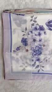 ผ้าคลุม ฮิญาบเหลี่ยม ผ้าบาวาคอตตอนวอยล์ Leeyanarahman Rosalinda Series