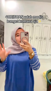 zombie fashion - atasan wanita jumbo merah Agustus/ T-shirt wanita polos