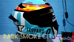 KYT KACA FLAT VISOR IRIDIUM TT COURSE RED GOD/BLUE/IRIDIUM SILVER/KACA HELM TT COURSE