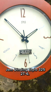Jam Dinding Sweep Transparan Stylo 3252T-6