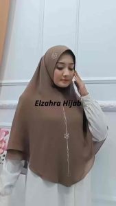 Khimar Ceruty Jilbab Ceruty khimar Fahima by Elzahra Hijab