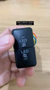 Saklar Switch Foglamp lampu 2 fungsi ukuran 2cm x 3.8cm