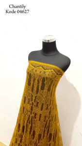 Kain Panel Semi Prancis Chantily Allover - 04627 - Panjang 25 m Lebar 15 m