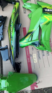 Cover Body Fullset Halus Yamaha Jupiter Z New Burhan 2006 s/d 2009 Warna Hijau Hitam