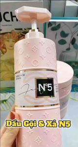 Dầu Gội Nước Hoa N5 Lưu Hương Lâu Phục Hồi Tóc Hư Tổn Chẻ Gọn Giúp Tóc Mềm Mượt 800g