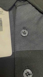 Áo thun cổ bẻ sọc nhuyễn phối túipoly