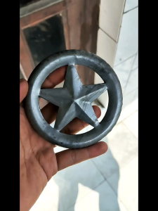 ring bintang 5 plat besi ornamen hias pagar tralis