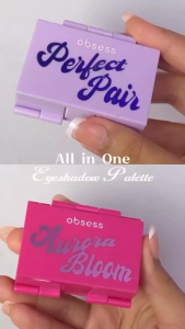 Obsess Cosmetics All-in-1 Eyeshadow Palette | Eyes Cheeks & Lips in One| Eyeshadow Blush & Lip Colour| Travel-Friendly with Mirror| Natural & Glam Makeup Looks| Complete Makeup Palette for Everyday Use