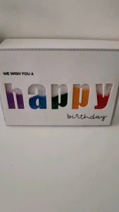 Handmade Greeting Card - Shaker Birthday Card