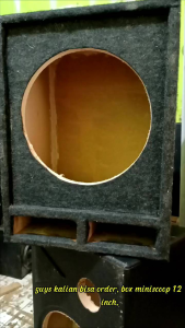 BOX SPEAKER RUMAHAN 12 INCH BAHAN MDF LAPIS KAIN OSCAR