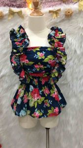 Áo Peplum Tiểu Thư Sang Đẹp 2 hand- hiệu Besuty woman-Size S(#A100)