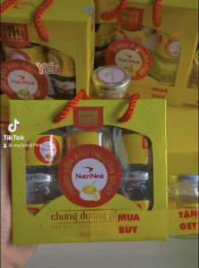 Lốc 6 tặng 1 Nước Yến sào nguyên chất Nutrinest sợi Yến thật 100%