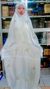 mukena santri rukuh terusan sutra blitz blits blite blis bordir tabur syari adem murah terbaru