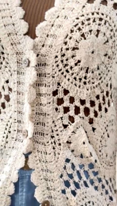 ●ECLAIRE● 003 Long Vest Cardigan Kardigan Outer Boho Rajut Crochet tassel Kasual Casual Import ogizm