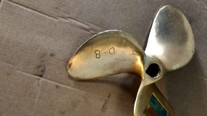 Besi Kuningan Asli >>> Grosir Kipas Perahu Baling Perahu D-8 as 3/4 / D3 x D8 as 19mm